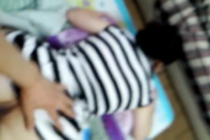 [한국야동] 줄무늬 원피스 어깨 문신녀